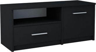 OEM Mueble De Tv Bodo 1d1s Con Estante Negro Y C&oacute;moda