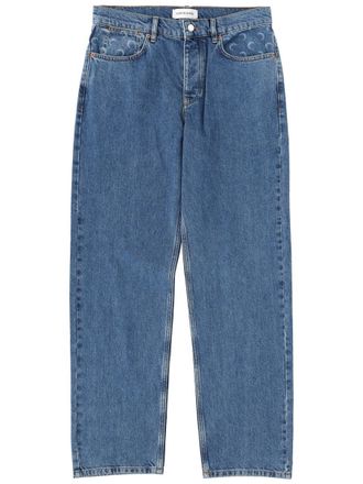 Marine Serre Moon Waxed Jeans - Blue