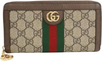 Gucci Pre-owned Long Wallet (bi-fold) - Dames - Vintage Accessoires - Beige - ONE Size - Leer - Vintage