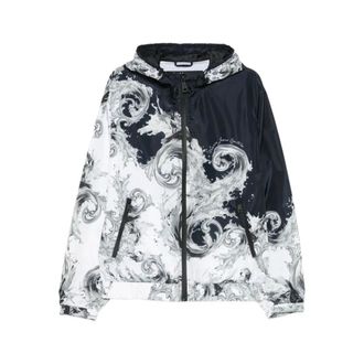 Versace Jeans Couture Light Jackets, male, Multicolor, Size: 2XL Hooded Jacket