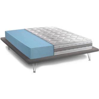 Dmora Talamo Italia Materasso singolo Sophie, Materasso sfoderabile in Memory Foam e Waterfoam, 100% Made in Italy, Anti acaro e Anallergico, Cm 90x200h21