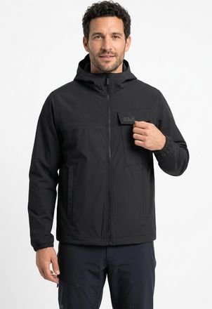 Jack Wolfskin Funktionsjacke JACK WOLFSKIN MAHANI JKT M, Gr. XL (54/56), schwarz, Obermaterial: 100% Polyester. Futter: 100% Polyester, normal, Jacken Funktionsjack