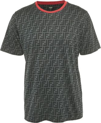 Fendi T-shirt con logo - Verde