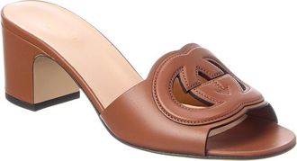 Gucci Interlocking G Leather Sandal