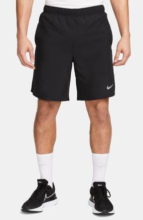 Nike Challenger Dri-FIT Brief Lined Running Shorts in 010 Black/reflective Silv at Nordstrom Rack, Size X-Large