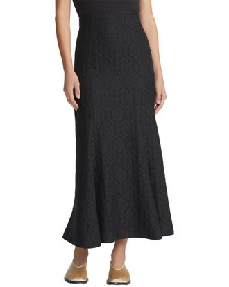 Lafayette 148 New York High Waisted Silk-Blend Trumpet Skirt