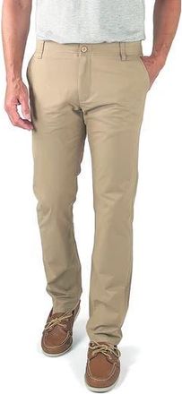 Tailor Vintage Straight Leg Stretch Cotton Blend Chino Pants in Khaki at Nordstrom Rack, Size 38