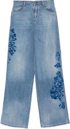 Ermanno Scervino Jeans con dettaglio a fiori - Blu