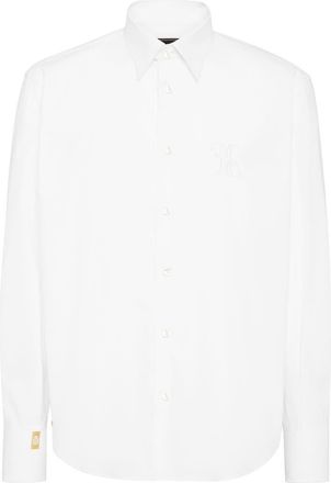 Billionaire Boys Club Embroidered Cotton Shirt Loose Fit Men in White at Nordstrom, Size Xx-Large