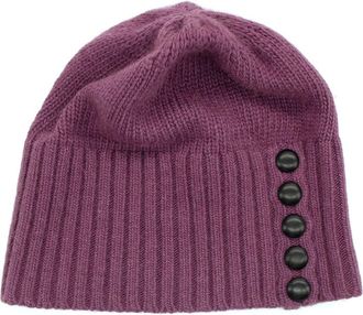 Portolano Minerva Button Beanie in Damson at Nordstrom Rack