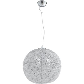 Fan Europe Sospensione ASTRA in alluminio cromato e cristalli 45 cm