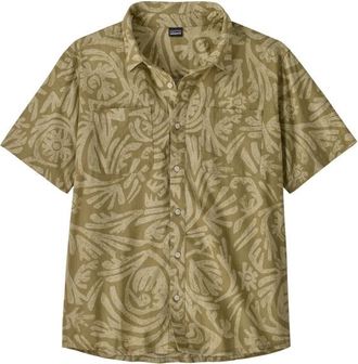 Patagonia Back Step Shirt Hemd f&uuml;r Herren | beige/oliv