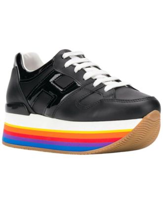Hogan Rainbow Leather Platform Sneaker
