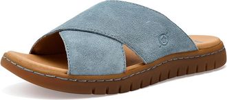 Born Adia Womens Sandals Light Blue/Sky : 11 M, Suede