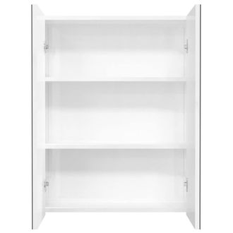 Berkfield Home Durable Bathroom Mirror Cabinet 60x15x75 cm MDF Shining White | Size: 60 x 15 x 75 cm