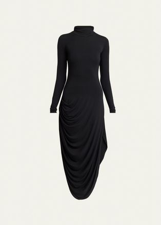 Proenza Schouler Imogen Draped Turtleneck Dress