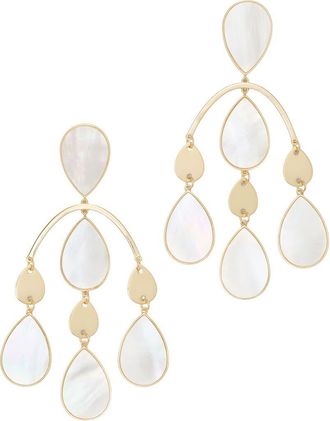 Ramy Brook Karina Mother-of-Pearl Chandelier Earrings in Mother Of Pearl at Nordstrom, Size No Size
