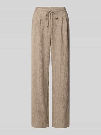 Vero Moda Stoffhose aus Viskose-Mix mit elastischem Bund in Taupe, Gr&ouml;&szlig;e 34