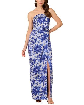Aidan Mattox Printed Maxi Dress