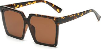 Generic Womens Square Frame Outdoor Sunglasses Vacation Large Frame Mens Sports Sun Glasses(Multi-colored)