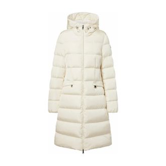 Moncler Avocette Boat Coat - Dames - Mantels - Wit - Maat: XS Leer