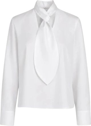 Federica Tosi Corset-stijl T-shirt - Dames - Blouses - Wit - S - Katoen - Overhemden