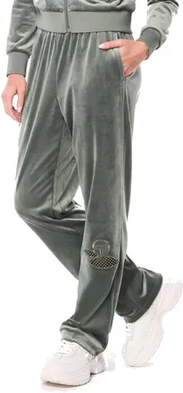 Sergio Tacchini Nuvola Velour Track Pant in Agave Green at Nordstrom, Size Xx-Large