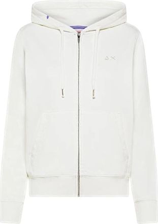 Sun 68 Zip-through Sweatshirt - Dames - Vesten met rits - Wit - L - Katoen - Hoodies & sweatvesten