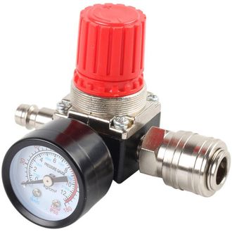 OEM Regulador De Presi&oacute;n Para Compresor De Aire De 1/4 (v&aacute;lvula De Cuatro V&iacute;as), V&aacute;lvula Reguladora De Presi&oacute;n Con Conexi&oacute;n De 140 Psi (12 Bar) - Crezuo