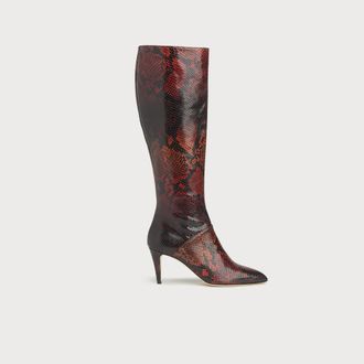 L.k. Bennett Womens Gini knee boots, Merlot - Wine - Size UK 6