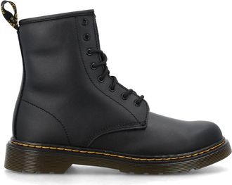 Dr. Martens Opaque veterlaarsjes - Dames - Veterlaarzen - Zwart - 38 EU - Leer - Schoenen