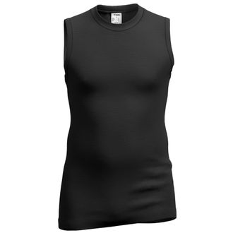 Hermko 40040 Mens Wool/Tencel Muscle Shirt, black, XXL