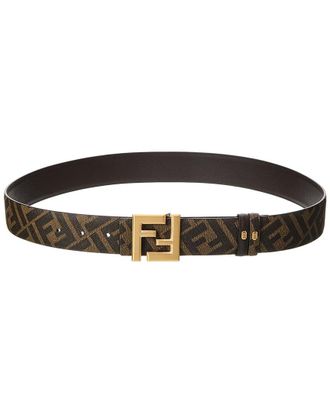 Fendi Fendi Ff Squared Leather Belt