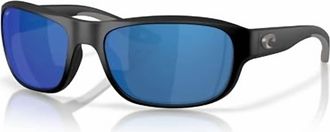 Costa Unisex - Clipperton Sunglasses 580P In Matte Black Blue Mirror