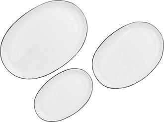 Björn Borg Bandeja de servicio PURE - 3 piezas - Blanco nieve