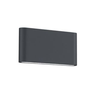 Trio Aplique Rectangular Thames Ii Led Doble Emisi&oacute;n Ip54 Antracita L17 Cm Lighting