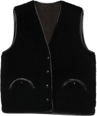 Blazé Milano Gilet con bottoni - Marrone