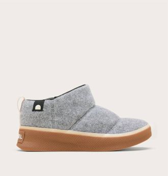 Sorel Womens Out-N-About Iv Mini Puffy Boot In Chrome Gray Gum