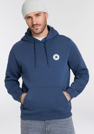 Converse Kapuzensweatshirt CONVERSE CONVERSE GO-TO CHUCK TAYLOR PATCH HOODIE, Herren, Gr. XS, blau (navy), Sweatware, Obermaterial: 80% Baumwolle, 20% Polyeste