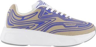 Fessura Beige/Paarse Sneaker voor Dames - Dames - Sneakers - Veelkleurig - 37 EU - Schoenen