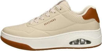 Skechers Uno Court Sneakers Laag - Heren - Sneakers - Beige - 42 EU - Leer - Schoenen