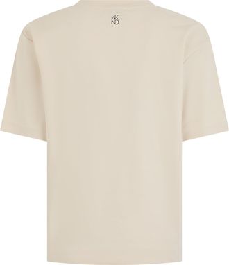 Max Mara Womens Crew Neck T-Shirt Cream Cotton T-Shirts & Jerseys