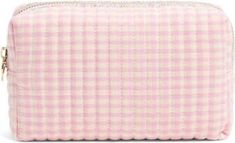 Stoney Clover Lane x Liberty Small Quilted Cotton Pouch in Rose Gingham at Nordstrom