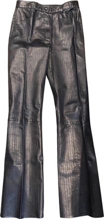 Jitrois Pinstripe Leather Pants Size S