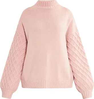 Risa Gebreide trui teylon Dames oud roze