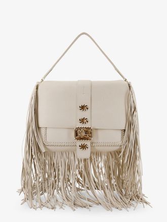 Burberry Borsa a mano Rider in pelle con logo Equestrian Knit in metallo - BURBERRY - gender_Woman