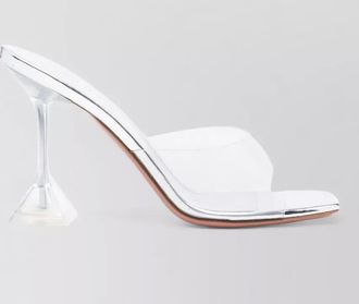 Amina Muaddi transparent pvc mules