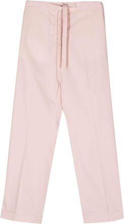 Officine Générale Miranda high-waist straight-leg trousers - women - Cotton/Polyester/Organic Cotton - 36 - Pink