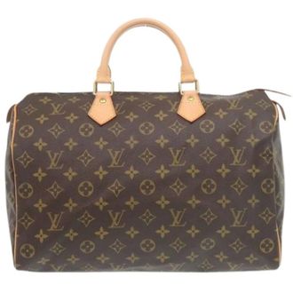 Louis Vuitton Pre-owned Monogram Canvas Handtas - Dames - Pre-owned - Bruin - Maat: ONE Size Leer