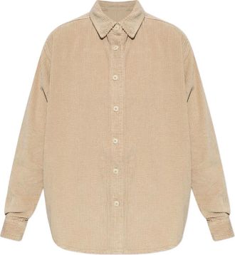 American Vintage Padow corduroy button-down shirt - Neutrals